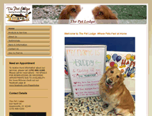 Tablet Screenshot of pet-lodge.net